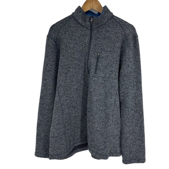 Woolrich 1/2 Zip Gray Long Sleeve Mock Neck Pullover Sweater Men's Size XL - Picture 1 of 8